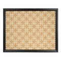 U Brands UBrands Cork Bulletin Board  20 x 16 Inches  Black Wood Frame  Fashion Design Print 305U00-01